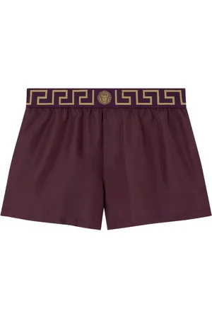VERSACE Greca Border swim shorts