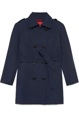 MAX&Co. Kids Belted double-breasted coat