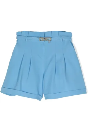 Pinko Logo-plaque pleat-detailing shorts