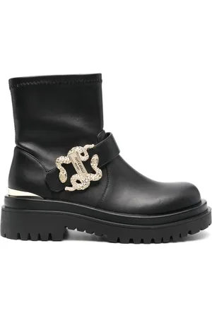 Roberto Cavalli Logo-plaque ankle boots