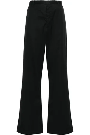 R13 High-waist wide-leg trousers