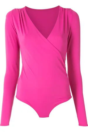 AMIR SLAMA Draped long sleeves bodysuit