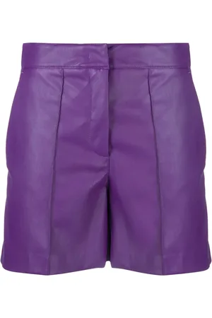 BLANCA Faux-leather shorts