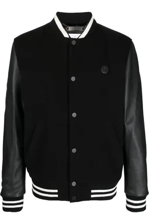 Philipp Plein Studded-skull bomber jacket