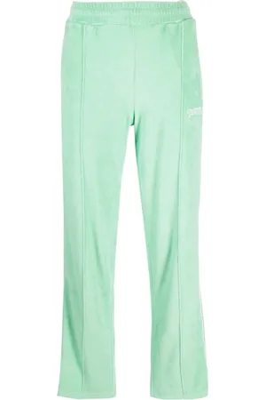 Sporty & Rich New Serif logo-embroidered track pants