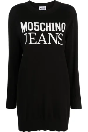 Moschino Logo intarsia-knit minidress