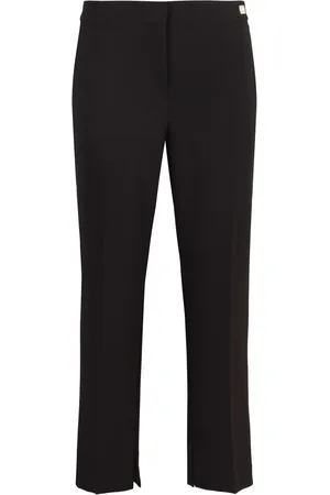 Elisabetta Franchi Slit-detail crepe trousers