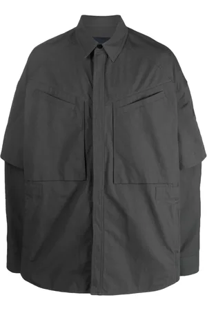JUUN.J Detachable-sleeves cotton shirt