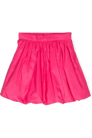 MONNALISA Logo-appliqu?? pleated skirt