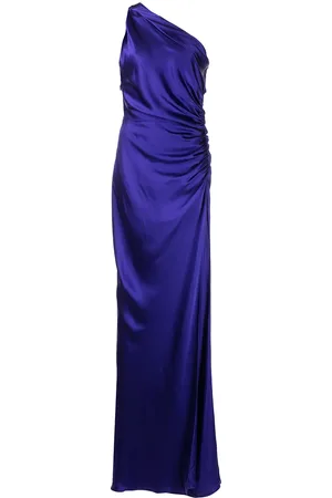 Michelle Mason Asym gatherered gown