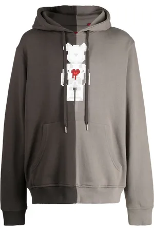 MOSTLY HEARD RARELY SEEN Bear-print cotton hoodie
