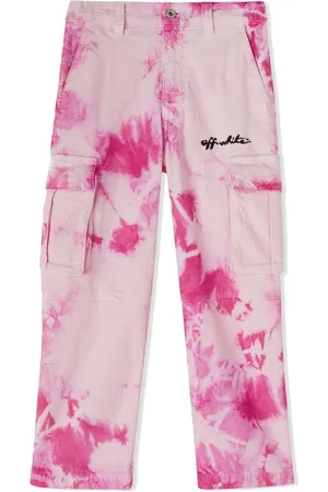 OFF-WHITE Tie dye-print cargo trousers