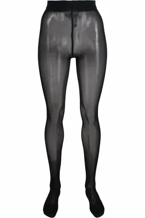 Philipp Plein Striped logo-embellished tights