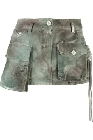 The Attico Fay camouflage-pattern cargo miniskirt
