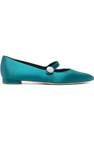 Manolo Blahnik Satin ballet flats