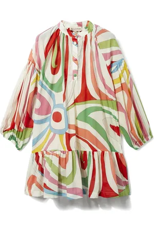 PUCCI Junior Marmo-print cotton dress