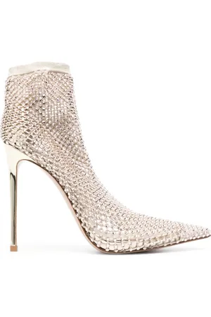 LE SILLA Gilda 120mm crystal-embellished boots