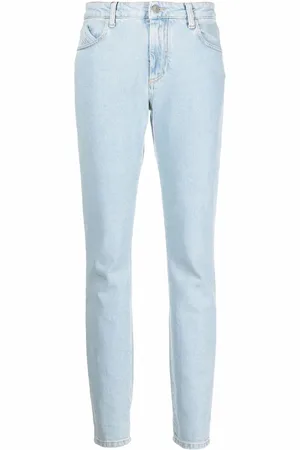 The Attico High-rise straight-leg jeans