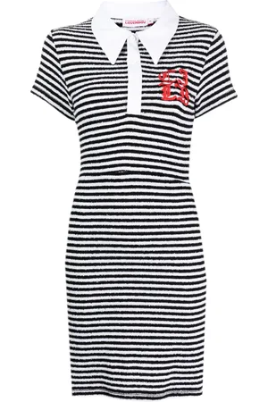 Charles Jeffrey Loverboy Wednesday stripe-print minidress