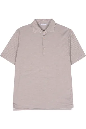 Boglioli Striped polo collar