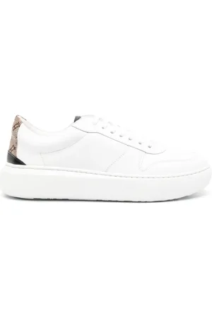 HERNO Leather lace-up sneakers