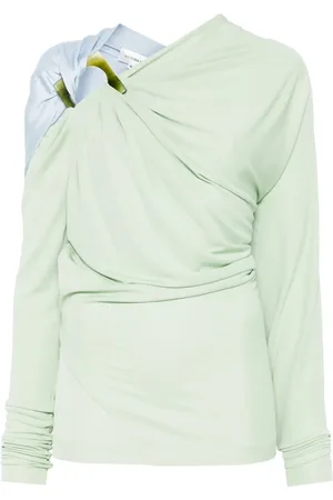 Victoria Beckham Draped long-sleeve top