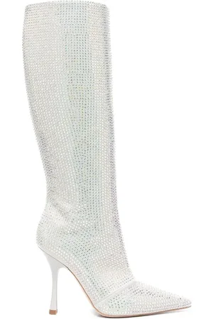 Liu Jo X Leonie Hanne knee-high rhinestone boots