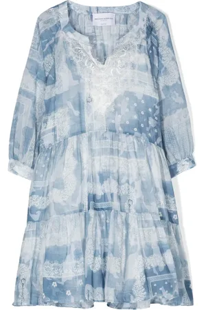ERMANNO SCERVINO Floral-print cotton-blend dress