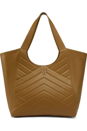 Pinko Chevron-quilted tote bag