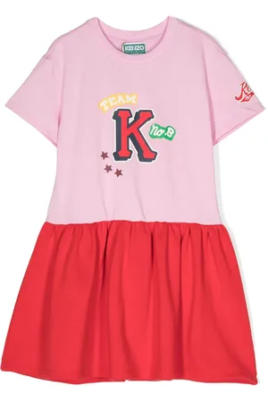 Kenzo Logo-print two-tone dress