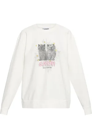 Ganni Cats-print sweatshirt