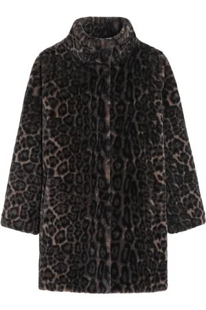 Apparis Leopard-print faux fur coat