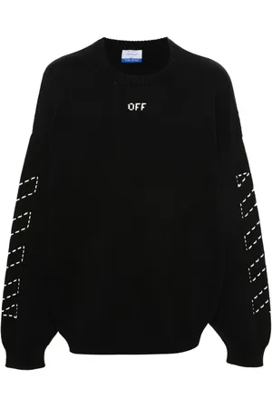 OFF-WHITE Diag-stripe embroidered jumper