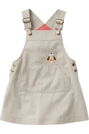 Familiar Striped pinafore miniskirt