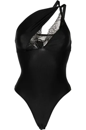 COPERNI Lace-detailing asymmetric bodysuit