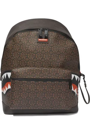 Sprayground Cartoon-print faux-leather backpack