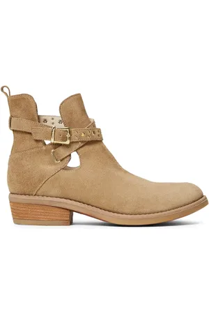 Twin-Set Strap-detail leather boots