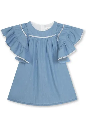Chloé Ruffle-detailing organic cotton dress