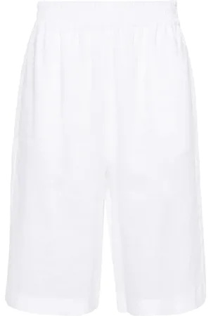 Fabiana Filippi Elasticated-waistband linen shorts