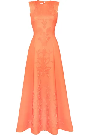 Saiid Kobeisy Floral-detail neoprene gown