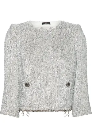 Elisabetta Franchi Tweed cropped jacket