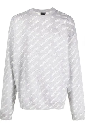 Balenciaga Intarsia-logo crew-neck jumper
