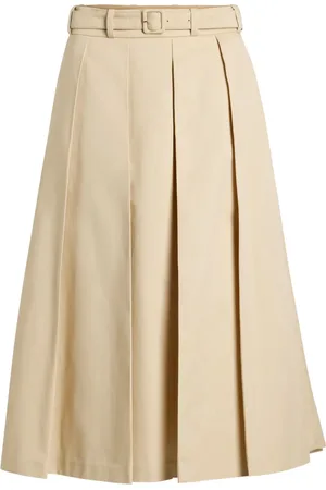 Patou Pleated midi skirt