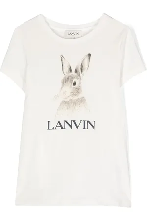 Lanvin Botanica rabbit-print cotton T-shirt