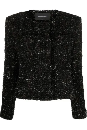 Fabiana Filippi Collarless tweed jacket