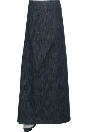 Brunello Cucinelli Denim maxi skirt