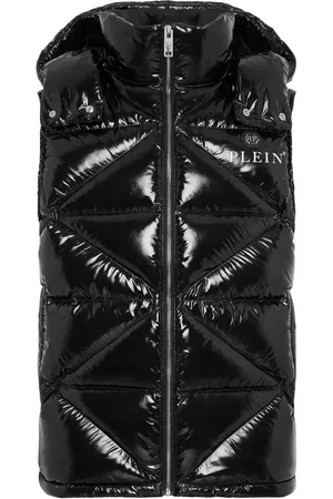 Philipp Plein Hexagon logo-plaque padded gilet