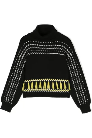 Twin-Set Tassel-trim high-neck jumper