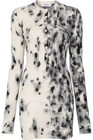 The Attico Abstract-print mini dress