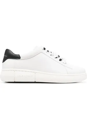 Kate Spade Polka-dot lace leather sneakers